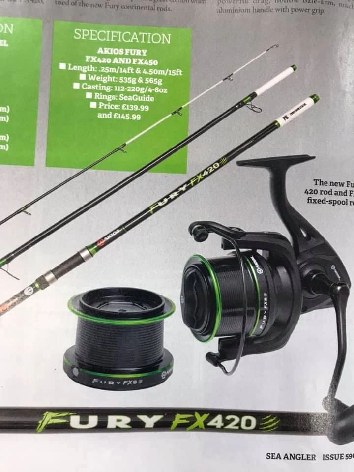 The New Fury Reel Locked & Loaded with braid line and leader ready to go